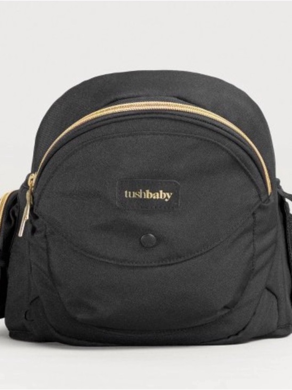 tushbaby Black Kids Diaper Bag Backpack